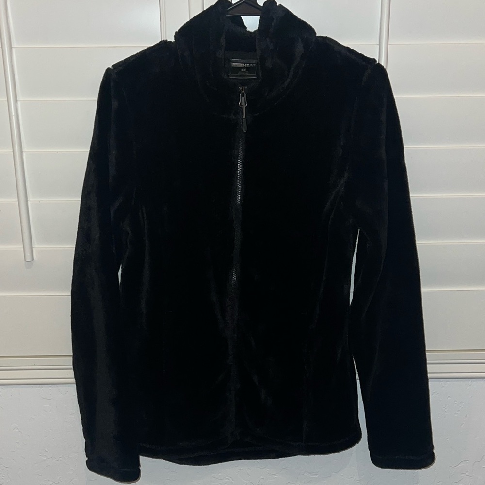 32 Degrees Black Plush Jacket